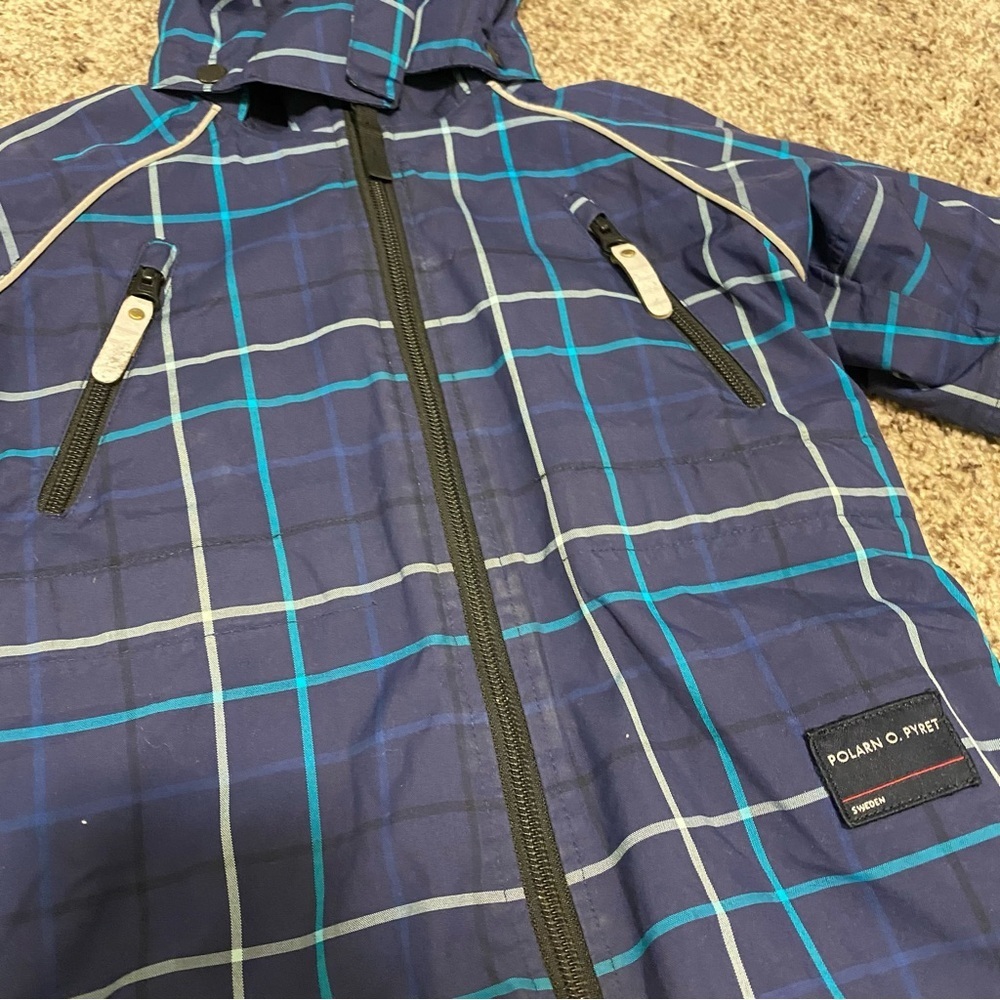 Polarn O Pryet Waterproof Performance Snowsuit 1-1.5yr 12-18 m Fleece Lined Snow - Picture 4 of 9